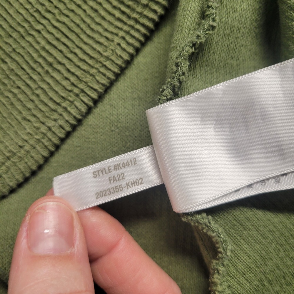 Madewell Elwood‎ Knot Front Top Sweater  In Palm Tree Green Women's Size Large - Picture 7 of 8